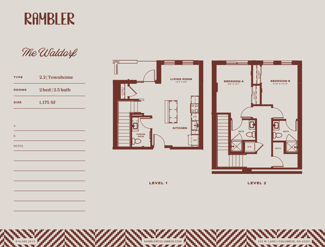 1BR available in 2BR Rambler Apt // 26-27 YR LEASE